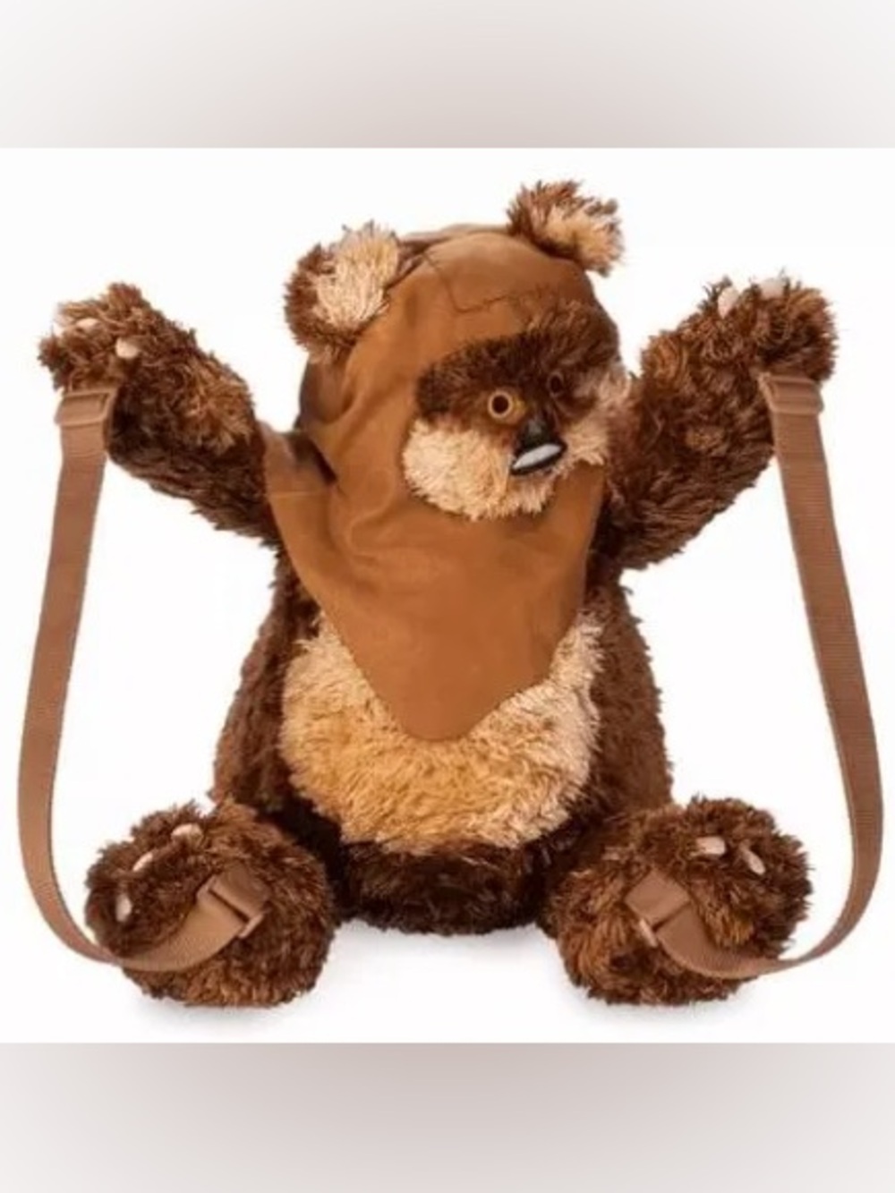 Disney Parks 2025 Star Wars Wicket the Ewok Plush Backpack - Picture 14 of 16